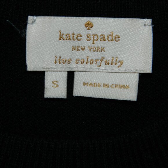 Kate Spade Live Colorfully Rose Flower Sweater Size S (SS-17) - Picture 2 of 4